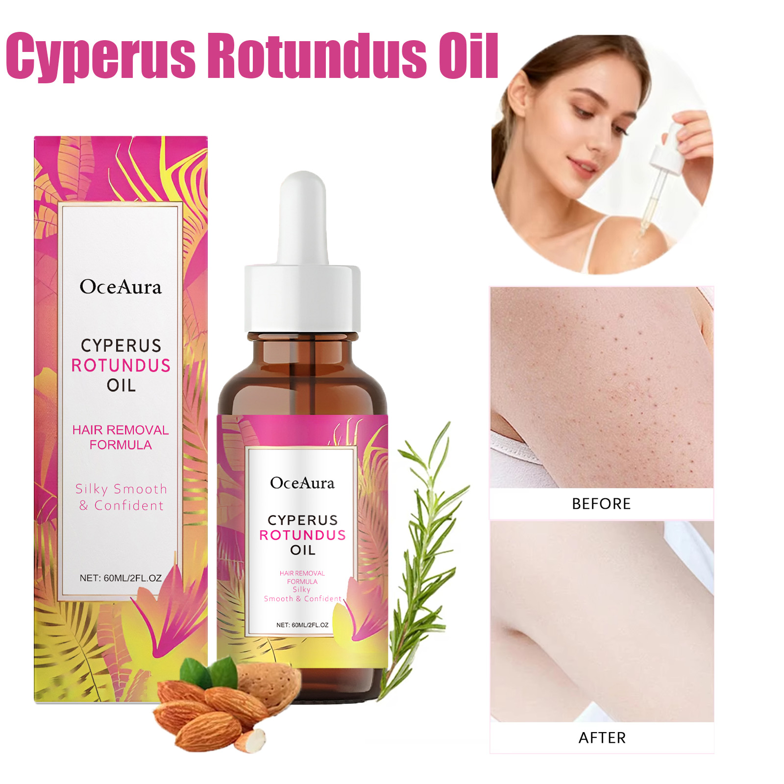 Tea Tree Spot Treatment - Natural Hair Grow-th Inhibitor Oil Post-Hair