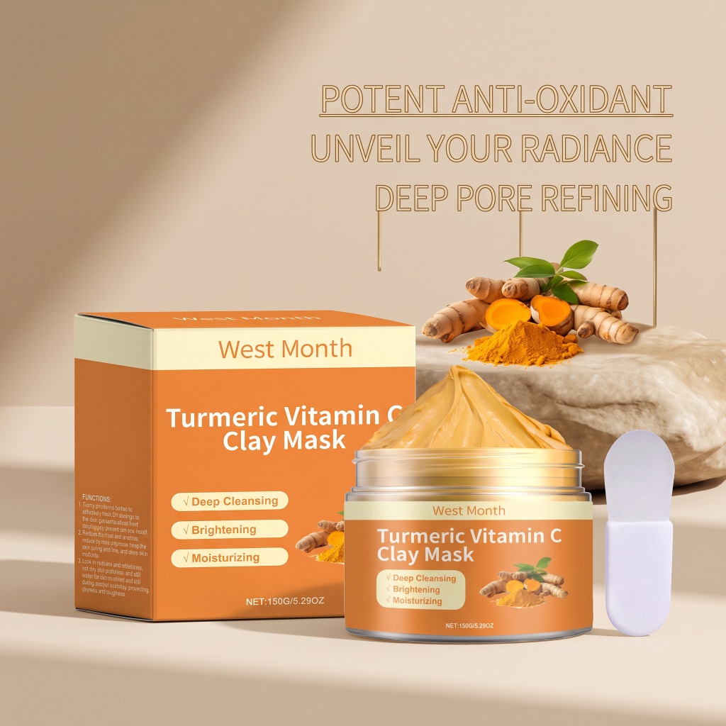 Turmeric Vitamin C Clay Mask D - огляд і ціна Mud Mask Kaolin