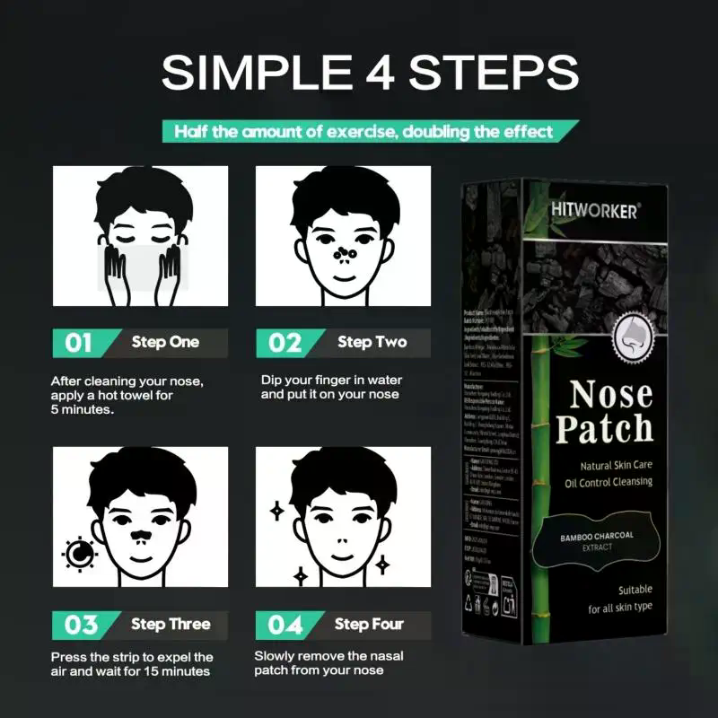 20/30/50 Pcs Deep Cleansing Bl - огляд і ціна Charcoal Pore Strip