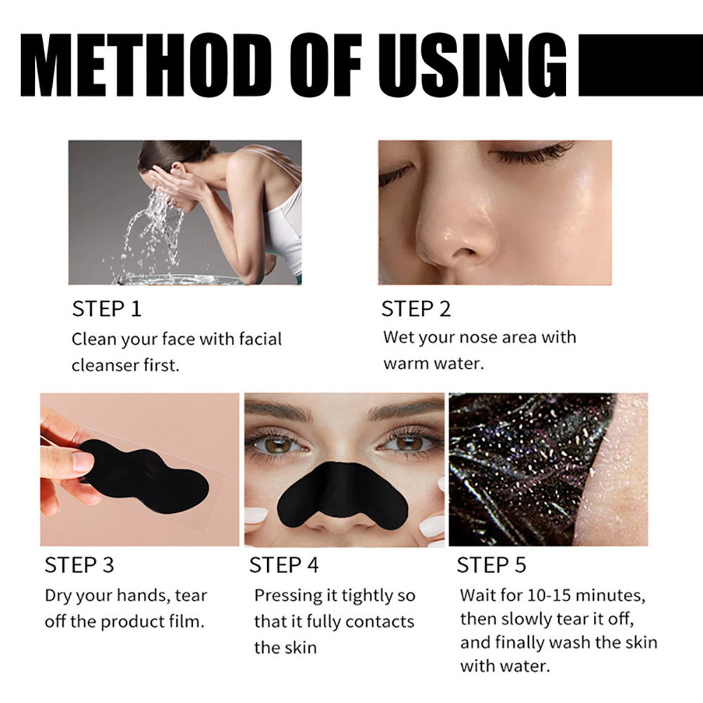 10/20/50/100 Pieces Deep Clean - огляд і ціна Charcoal Pore Strip