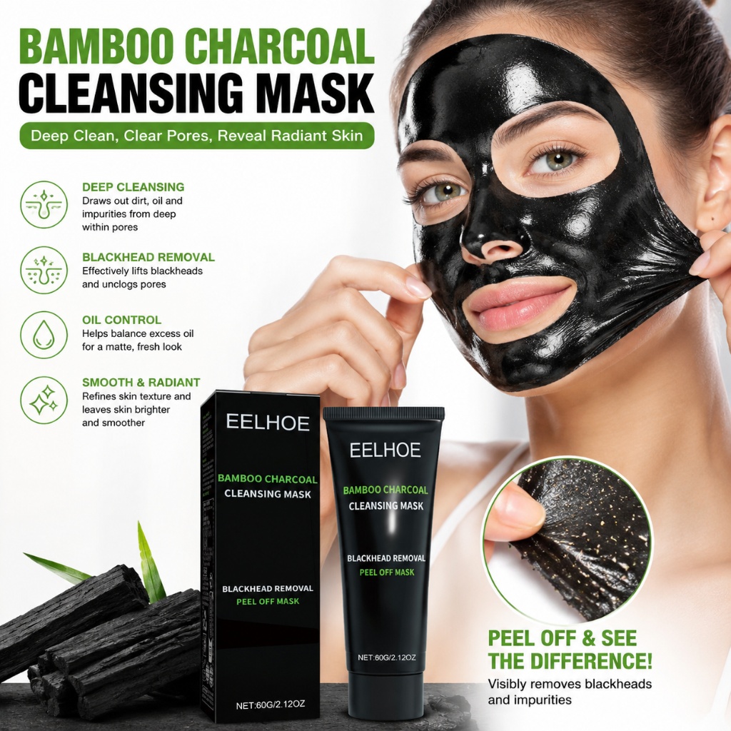 60g Blackhead Remover Bamboo C - огляд і ціна Mud Mask Kaolin